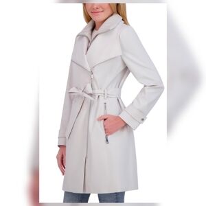 NWT Halston Women's Belted Trench Coat S (4-6)